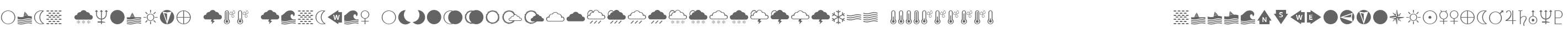 Acta Symbols W95 Weather