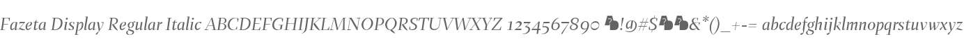 Fazeta Demo Display