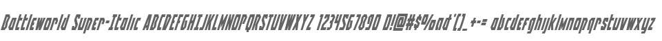 Battleworld Super-Italic