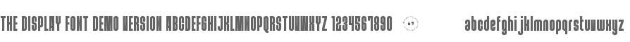 THE DISPLAY FONT (DEMO VERSION)