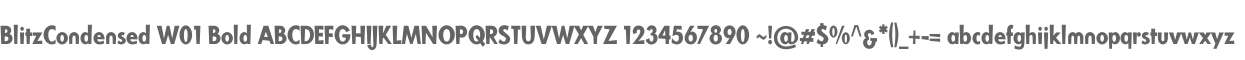 BlitzCondensed W01 Bold