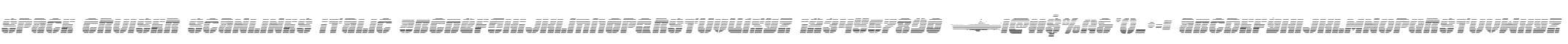 Space Cruiser Scanlines Italic
