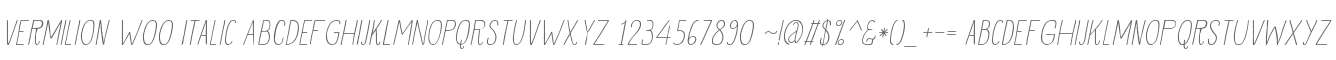 Vermilion W00 Italic