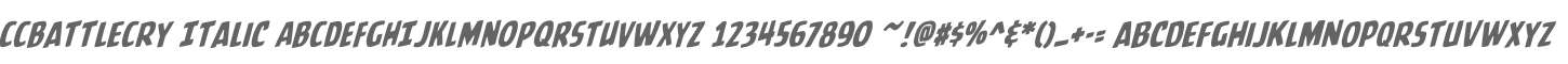 CCBattleCry Italic