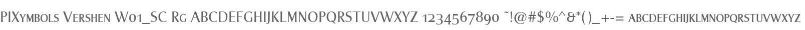 PIXymbols Vershen W01_SC Rg