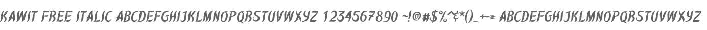 Kawit Free Italic