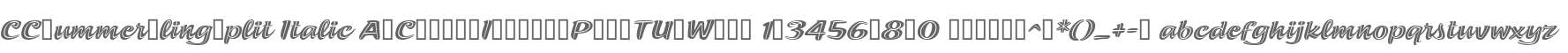 CCSummerFlingSplit Italic