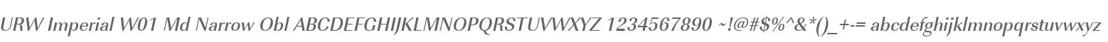 URW Imperial W01 Md Narrow Obl