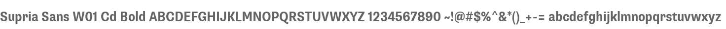 Supria Sans W01 Cd Bold