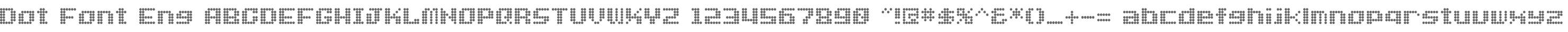 Dot Font Eng