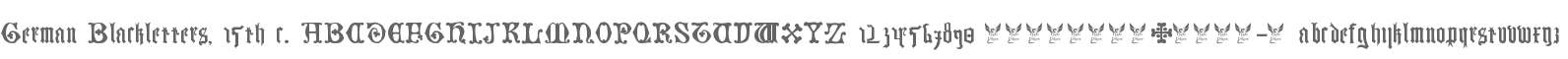 German Blackletters, 15th c.