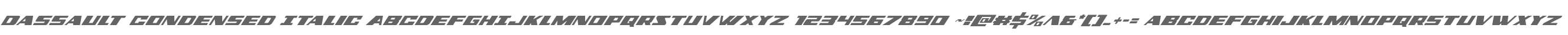 Dassault Condensed Italic