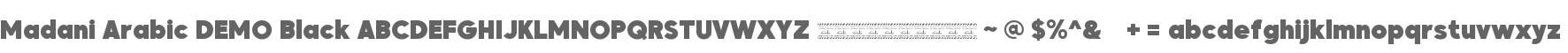 Madani Arabic DEMO Black