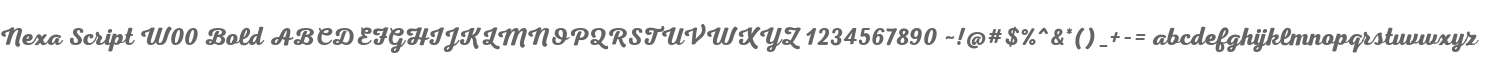 Nexa Script W00 Bold