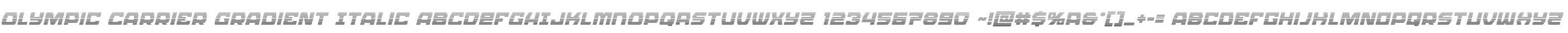 Olympic Carrier Gradient Italic