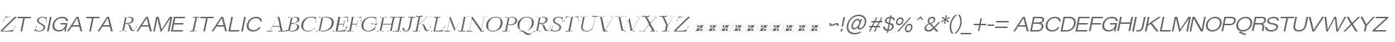 Zt Sigata Rame Italic