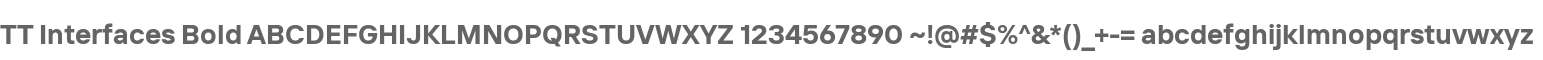 TT Interfaces Bold