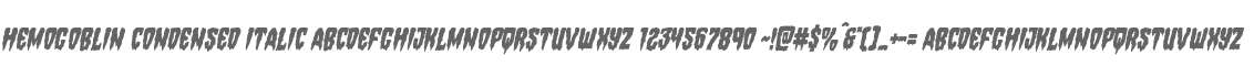 Hemogoblin Condensed Italic