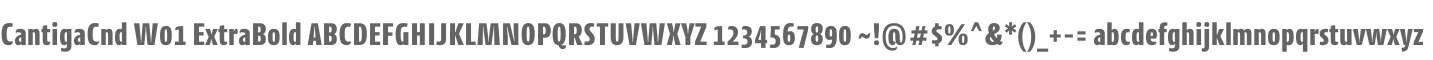 CantigaCnd W01 ExtraBold