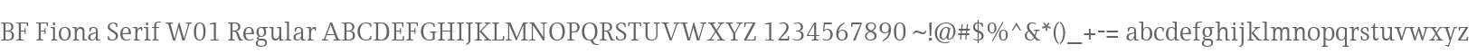 BF Fiona Serif W01 Regular