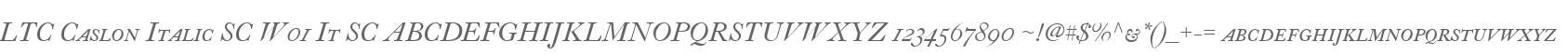 LTC Caslon Italic SC W01 It SC