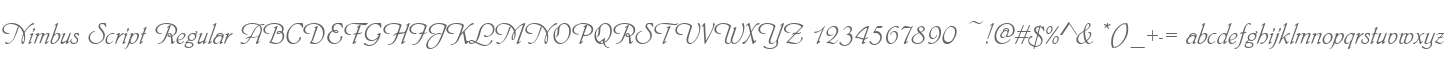 Nimbus Script Regular