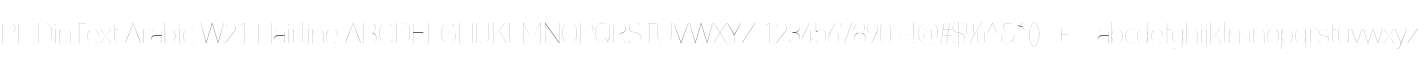 PF DinText Arabic W21 Hairline