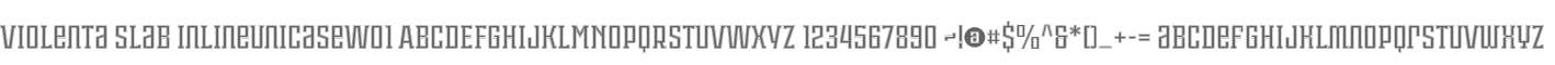 Violenta Slab InlineUnicaseW01