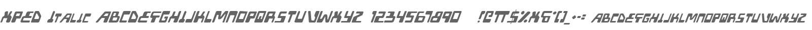 XPED Italic