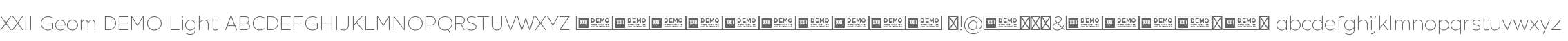 XXII Geom DEMO Light