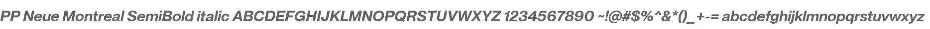 PP Neue Montreal SemiBold