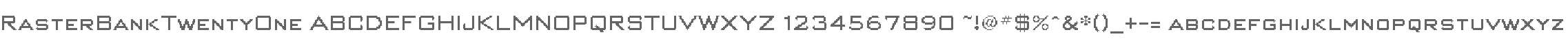 RasterBankTwentyOne