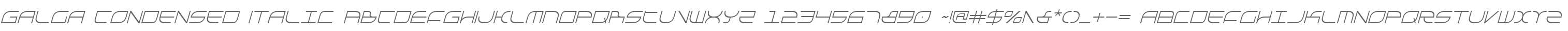 Galga Condensed Italic