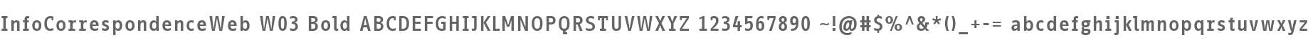 InfoCorrespondenceWeb W03 Bold