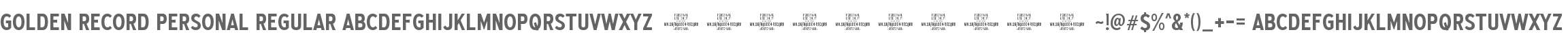 Golden Record PERSONAL
