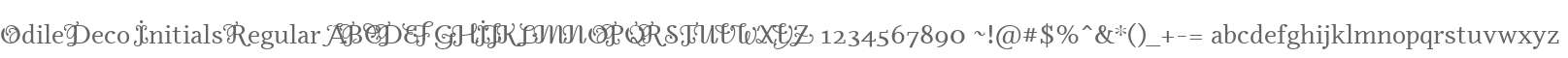 Odile Deco Initials Regular