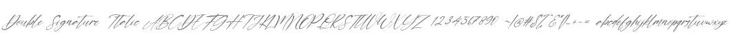 Double Signature Italic