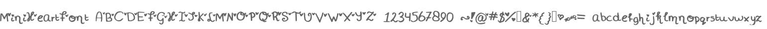 MiniHeartFont