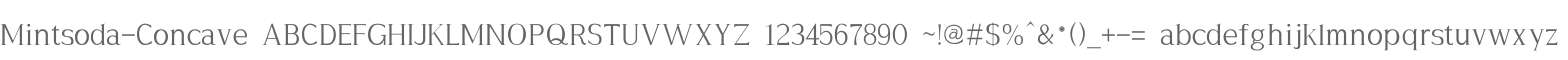 Mintsoda-Concave