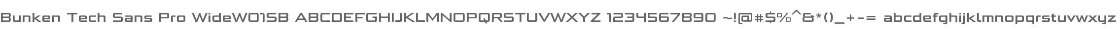 Bunken Tech Sans Pro WideW01SB