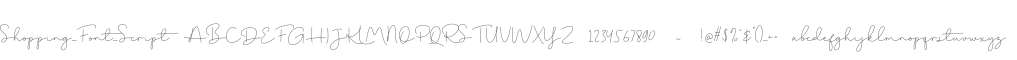 Shopping_Font_Script