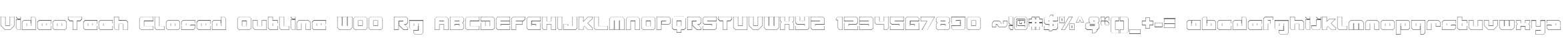 VideoTech Closed Outline W00 Rg