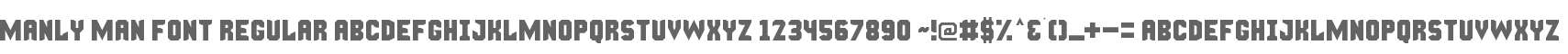 Manly Man Font Regular