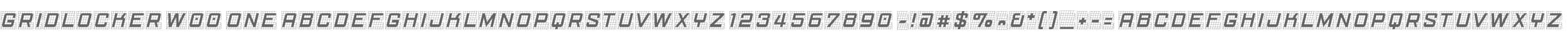 Gridlocker W00 One