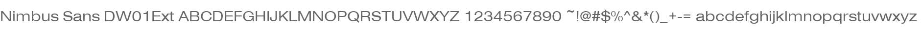 Nimbus Sans DW01Ext