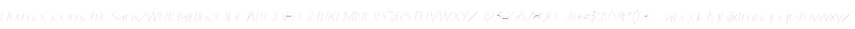 HurmeGeometricSans2W01HairlineObl