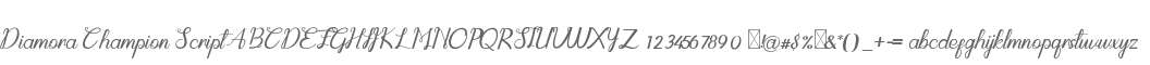 Diamora Champion Script