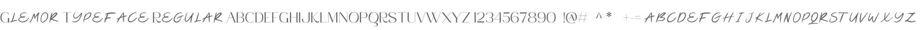 Glemor Typeface Regular