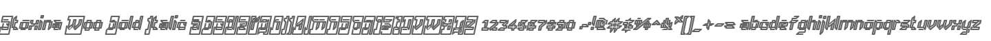 Ctoxina W00 Bold Italic