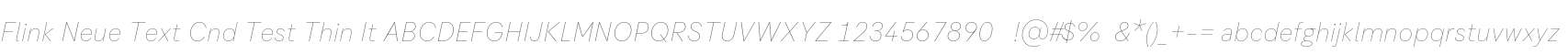 Flink Neue Text Cnd Test Thin